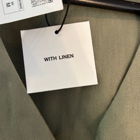 NWT Zara linen blend midi dress - Picture 6 of 8